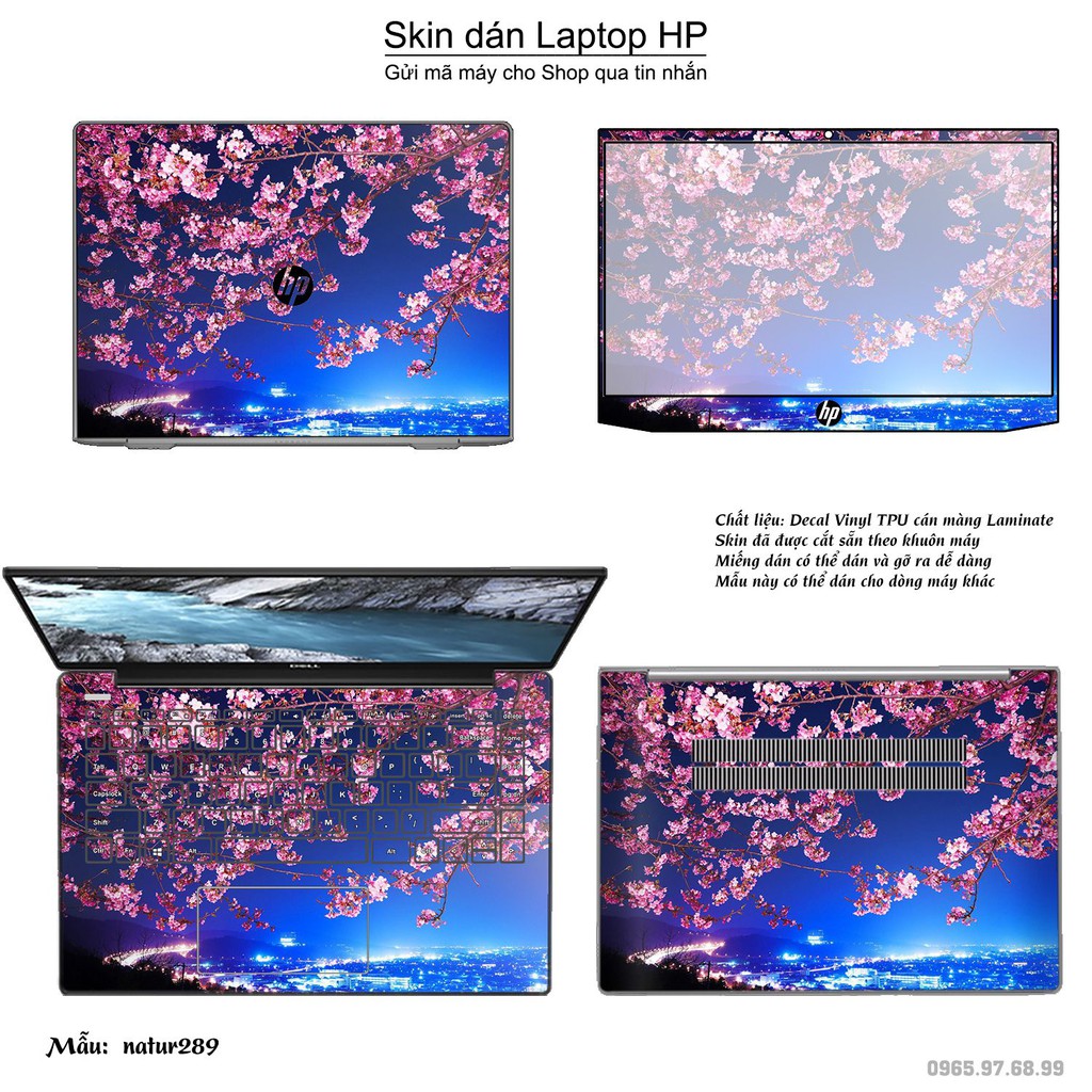 Skin dán Laptop HP in hình thiên nhiên nhiều mẫu 11 (inbox mã máy cho Shop)