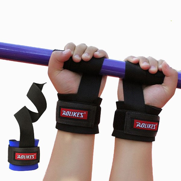 Dây Kéo Lưng Lifting Straps Aolikes Tập GYM, Tập Deadlift Chân Mông, Tập Xà Đơn