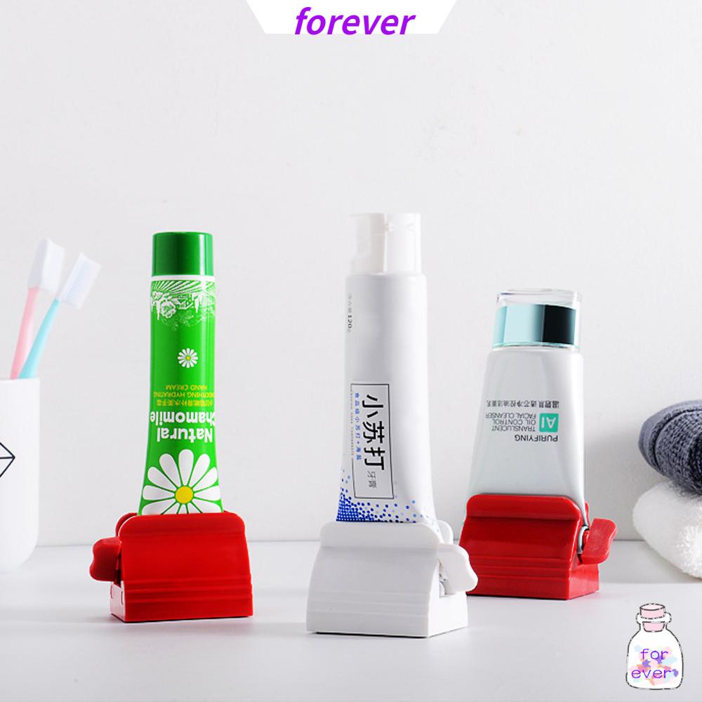 Ống Cuộn Lấy Kem Đánh Răng Bằng Nhựa Có Thể Tái Sử Dụng Kèm Giá Đỡ Tiện Lợi Dành Cho Nhà Tắm