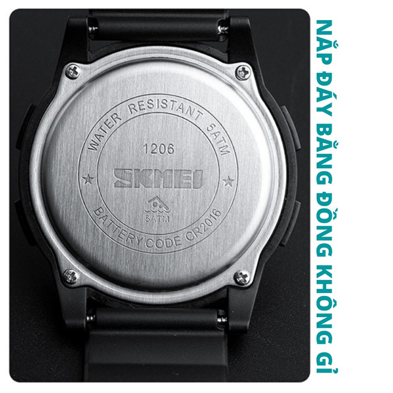 Đồng hồ điện tử thể thao nam nữ unisex Skmei chính hãng 1206 chống nước 5ATM | BigBuy360 - bigbuy360.vn
