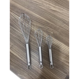 Dụng cụ đánh trứng, khuấy bột / Phới đánh trứng WMF Profi bằng inox cao cấp, kích thước 15,20, 30 cm