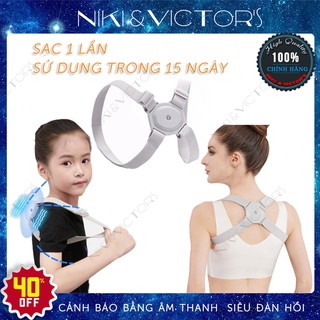Đai Chống Gù Lưng Điện Tử Thông Minh Cảm Biến Rung Cao Cấp Hỗ Trợ Điều Chỉnh Tư Thế Tránh Cong Vẹo Cột Sống