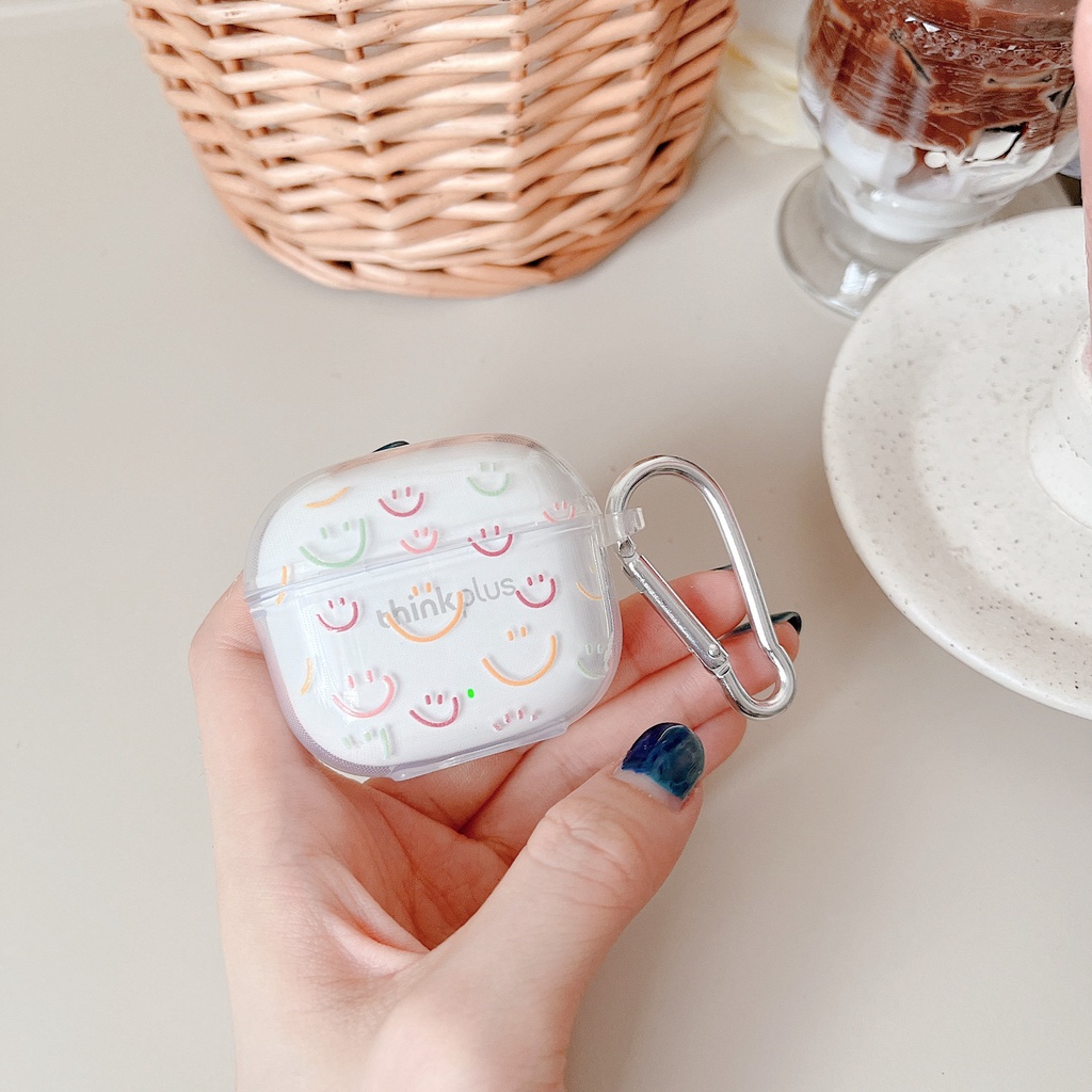 Vỏ Bảo Vệ Hộp Sạc Tai Nghe Bluetooth Không Dây Lenovo LP40 / Lenovo LP40S LP40PRO Trong Suốt Họa Tiết Hoạt Hình Dễ Thương