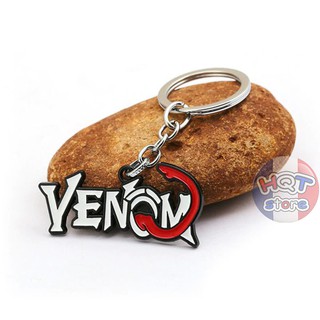 Móc khóa logo Venom kim loại