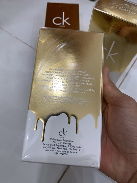 Nước hoa ck one gold edt 100ml full seal