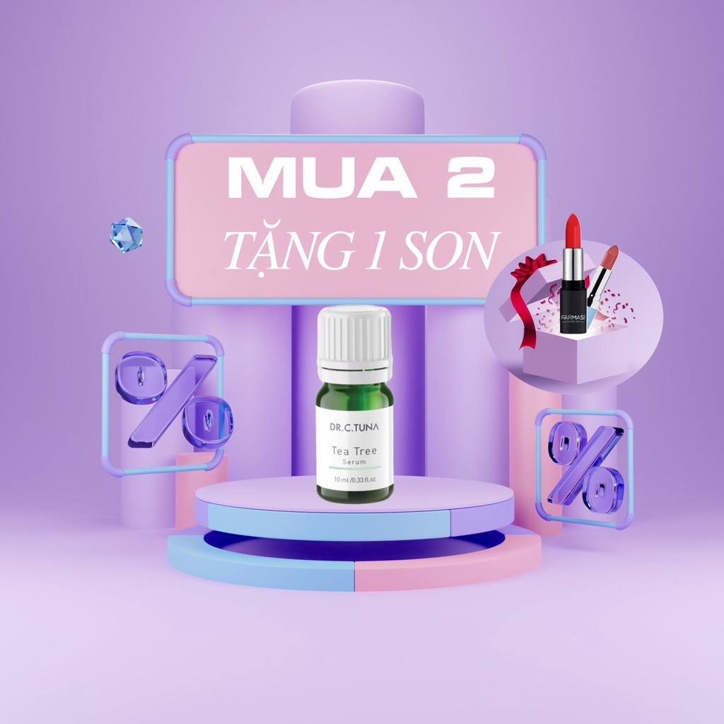 Serum FARMASI Dr. C. Tuna Tea Tree Serum(9.76ml) mua 2 tặng son