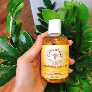 Dầu Dưỡng Ẩm Massage Cho Bé Burt's Bees Baby Nourishing Baby Oil 118ml