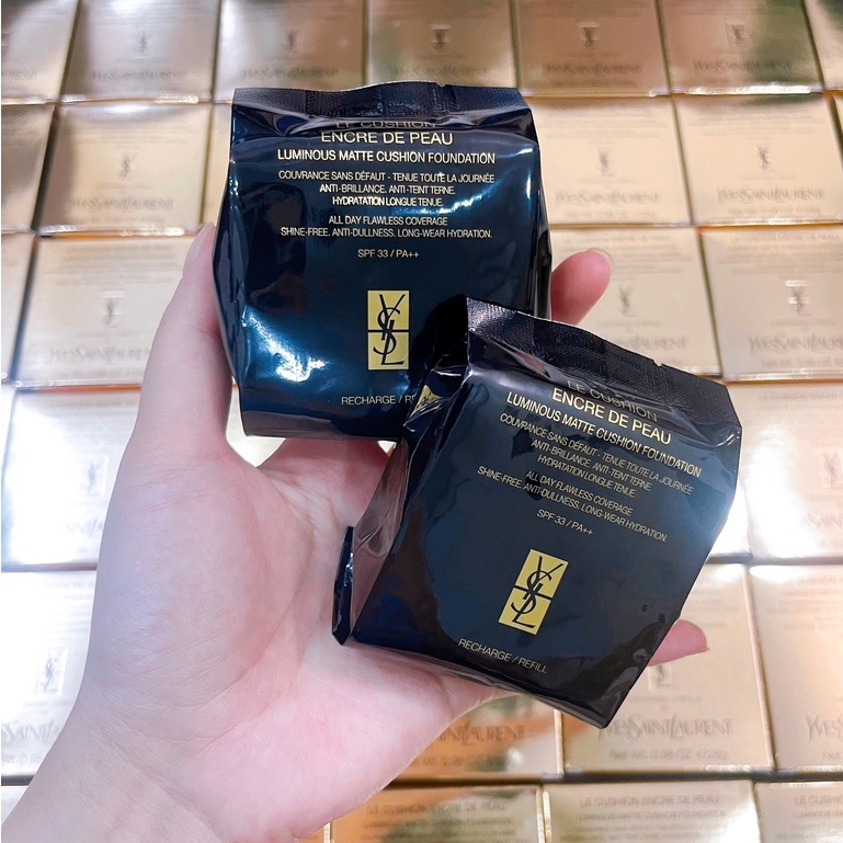 Phấn Nước Cushion YSL Fusion Ink + All Hours Cushion Foundation  Chính Hãng