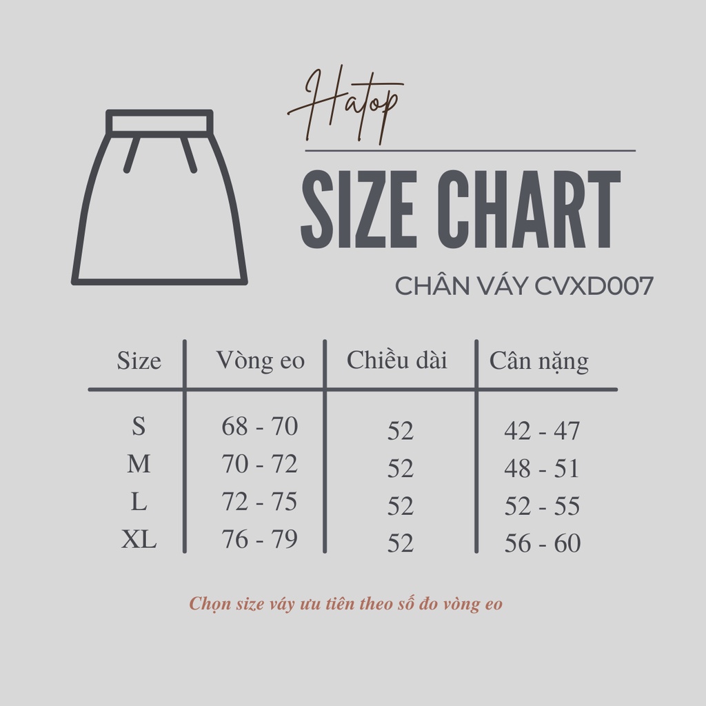 Chân váy xòe công sở HATOP vải tuyết mưa loại 1 màu đen CVXD007