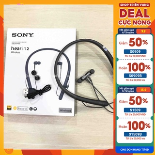 Tai nghe bluetooth không dây đeo cổ Sony hear in2 H700 cao cấp có đệm tai, pin trâu, nghe nhạc chơi game đàm thoại hay