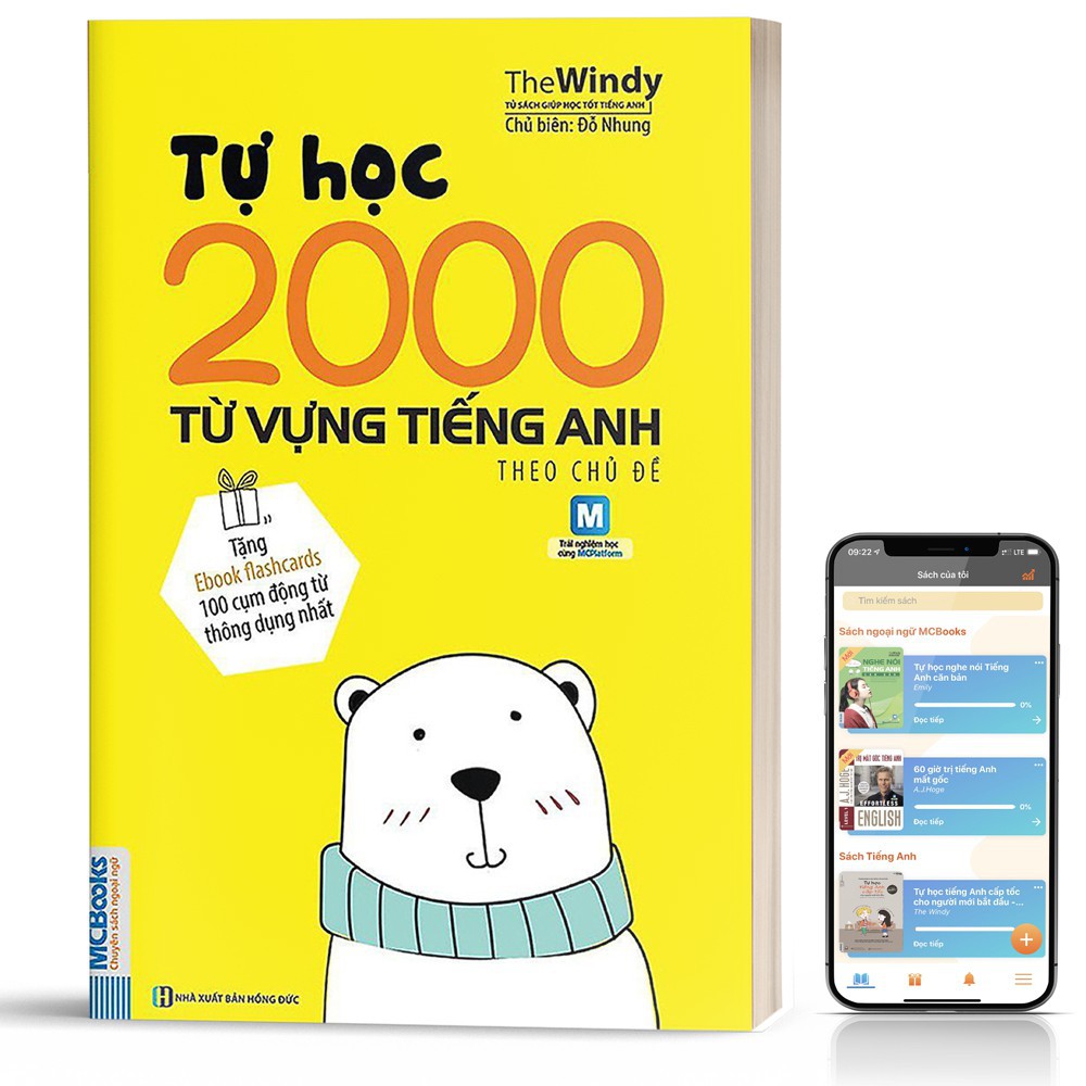 Sách - Tự Học 2000 Từ Vựng Tiếng Anh Theo Chủ Đề Phiên Bản Khổ Nhỏ Dành Cho Người Học Căn Bản [MCBOOKS]