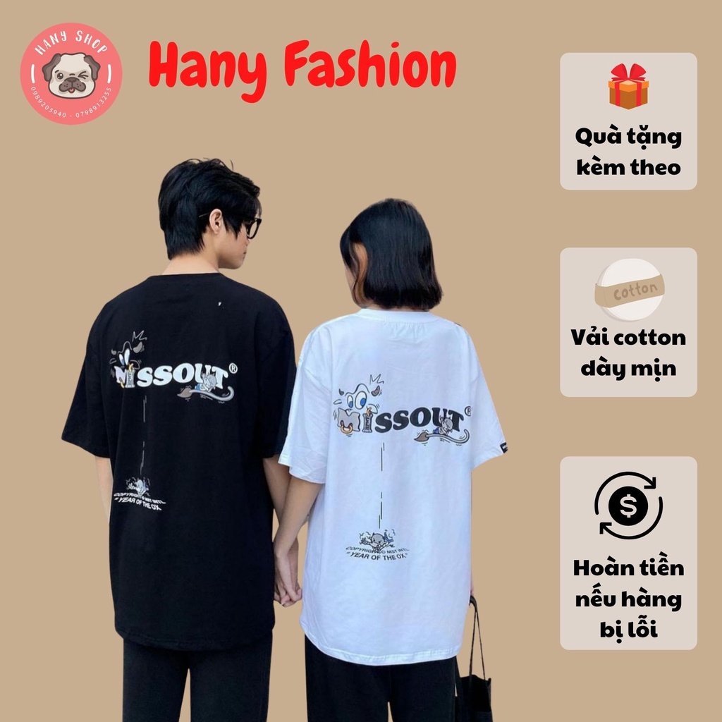 Áo thun MISSOUT YOTO TEE - Áo thun unisex form rộng tay lỡ MISSOUT bò sữa siêu hot năm Tân Sửu