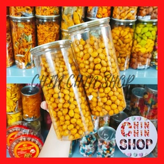 Đậu phộng da cá tỏi ớt lon 500g, vị cay đậm đà, thơm ngon - ĂN VẶT CHIN CHIN.