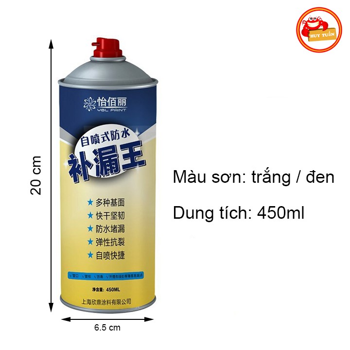 Bình xịt chống thấm nước YBL vá nối mọi bề mặt (XCT450)