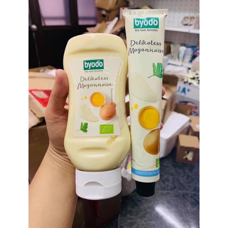 Mayonnaise có trứng hữu cơ Byodo (300ml) chai