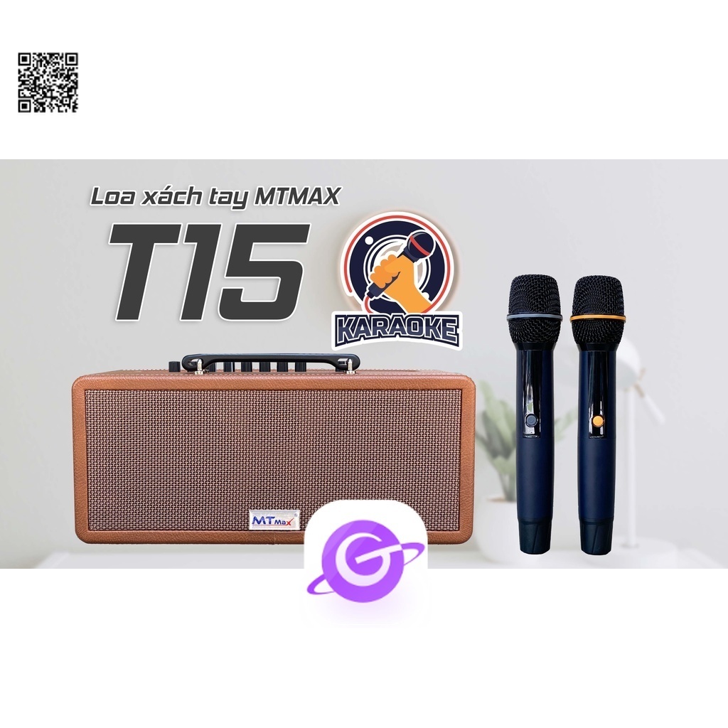 An Loa kéo xách tay du lịch T15 tích hợp vang chuyên nghiệp karaoke bluetooth 5.0 thiết kế sang trọng micro tieu thuong