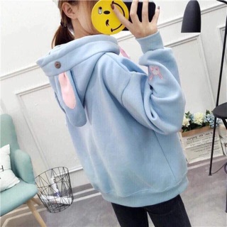 (CÓ ẢNH THẬT) Áo hoodie tai thỏ