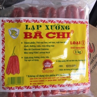 Lạp xưởng bà Chị loại 1(500gr) chia lẻ từ gói 1kg