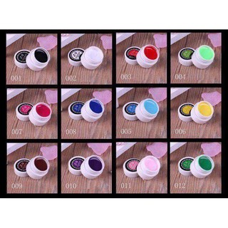 Set gel vẽ nail , vẽ móng 12 màu siêu đặc