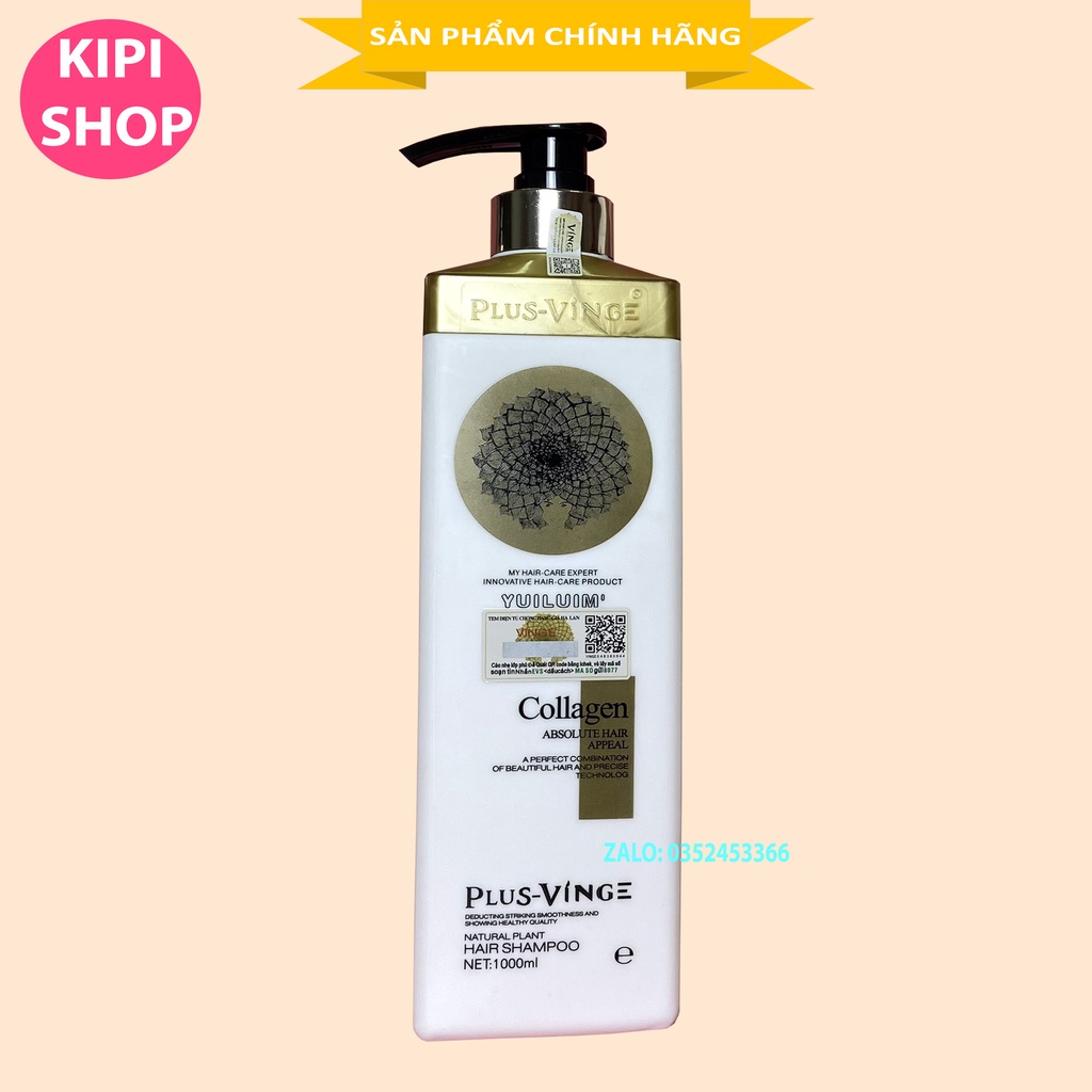 [Đáng Mua] DẦU GỘI XẢ PHỤC HỒI KÍCH MỌC TÓC VINGE COLLAGEN HÀNG AUTH 1000MLx2 | BigBuy360 - bigbuy360.vn