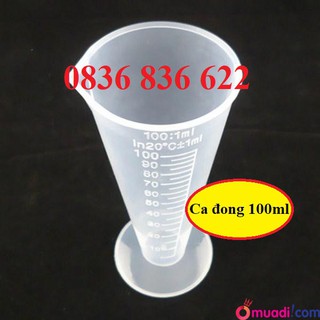 Ca đong định lượng, ca đong nhựa có vạch chia định lượng 100ml nhựa cao cấp