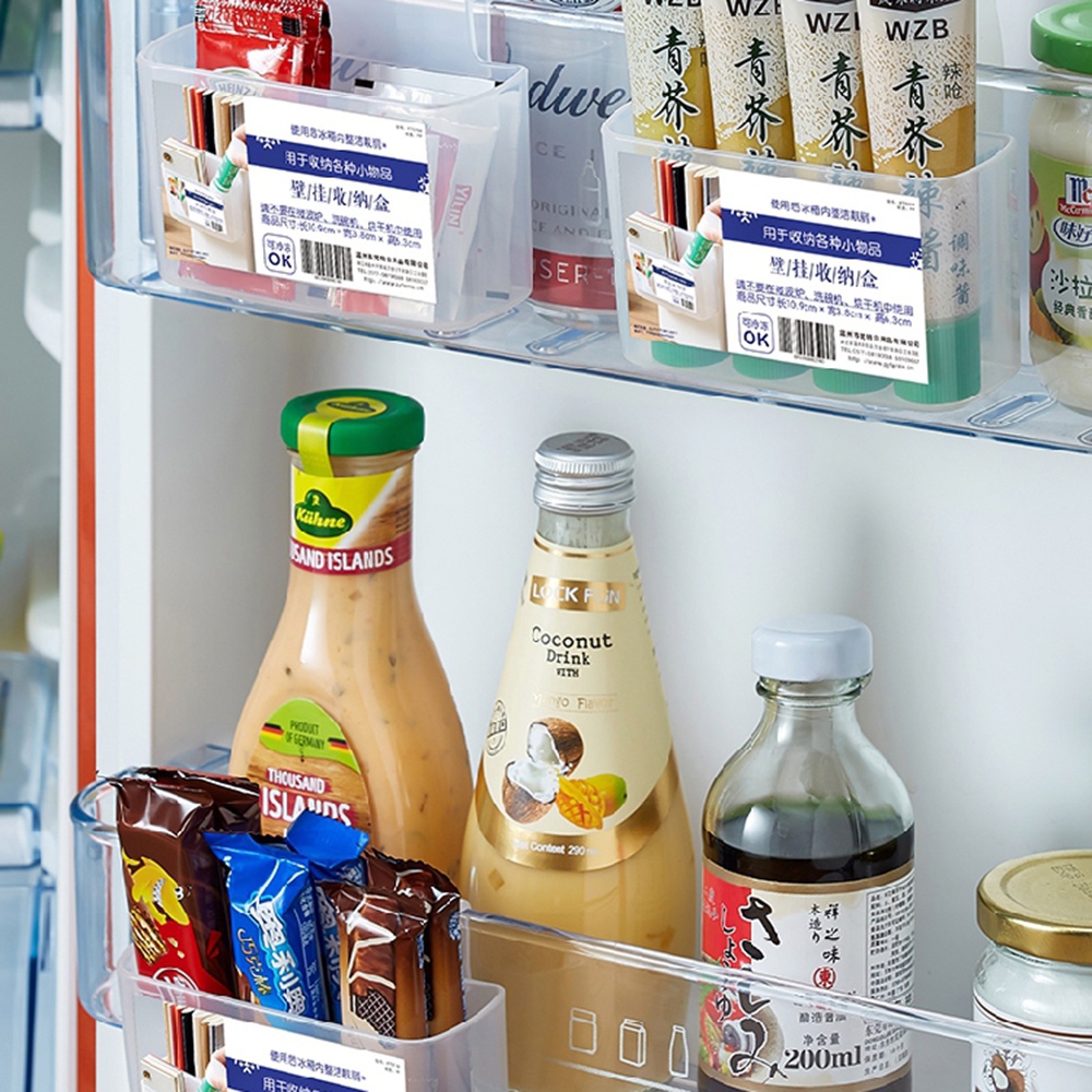 Giá Đỡ Đồ Dùng Gắn Tường/ Tủ Lạnh Bằng Nhựa Đa Năng Tiện Dụng Cho Nhà Bếp