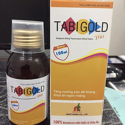 Tabi gold - Siro ăn ngon giúp trẻ thèm ăn tự nhiên, tăng cường hấp thu, tăng sức đề kháng (100ml)