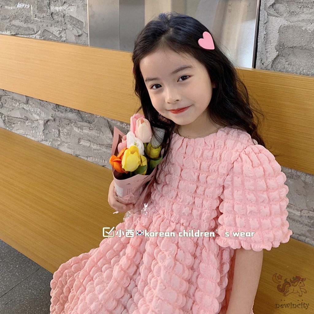 Đầm Công Chúa Phong Cách Hàn Quốc Cho Bé Gái