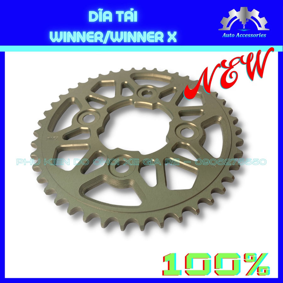 Dĩa Tải Winner Winner X 4 lỗ, Làm từ Nhôm 7075 bền bỉ, Cứng Cáp. Chịu Lực chịu Ma Sát Tốt