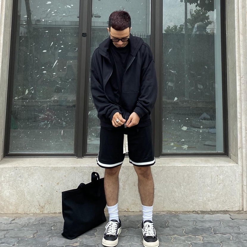 Áo jacket hoodie khóa zipper 2 chiều DATINO 100% Cotton thun da cá dày dặn form Streetwear, không xù