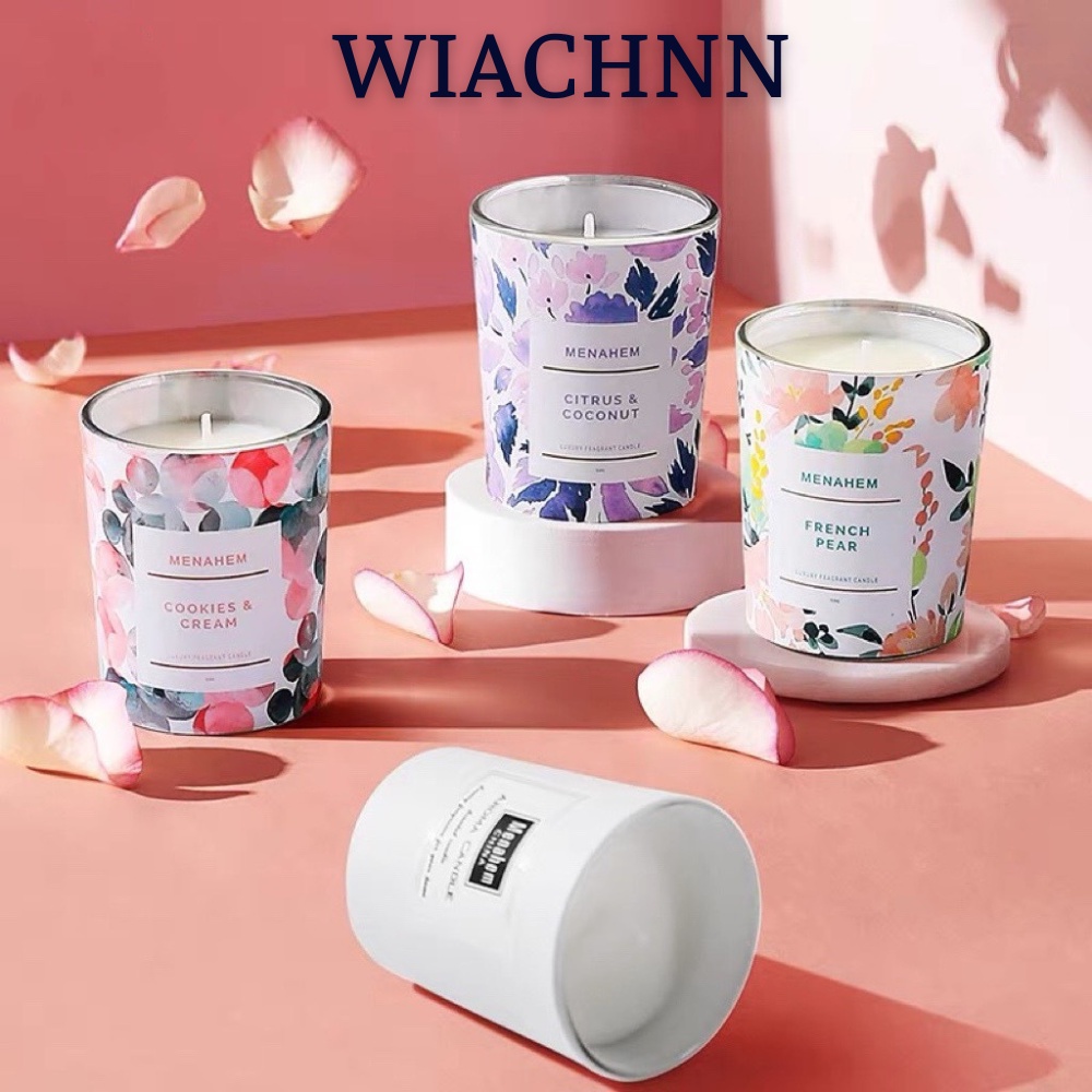 Nến Thơm Tinh Dầu Thơm Phòng Wiachnn Thư Giãn Không Khói Mùi Hương Hoa Hương thơm Thanh Mát Cao Cấp
