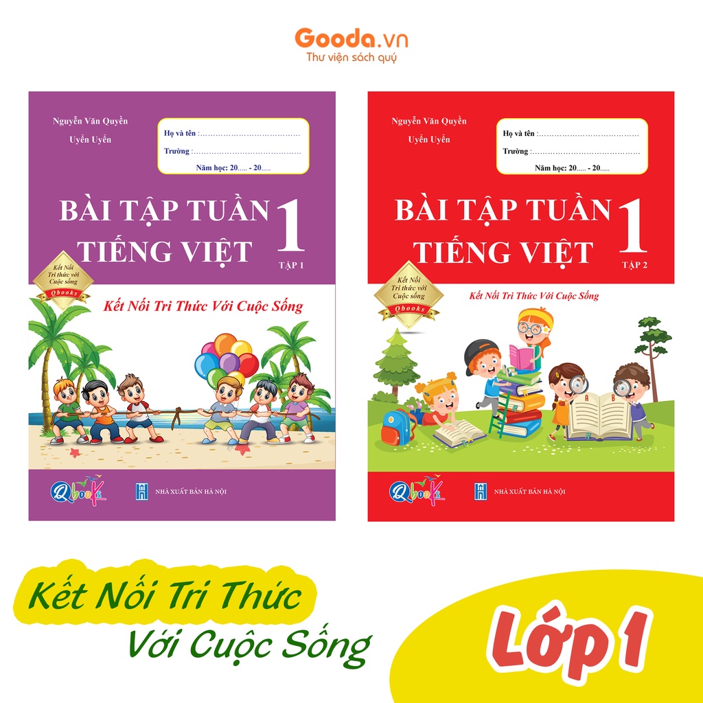 Sách Combo Bài Tập Tuần Tiếng Việt Lớp 1 - Kết Nối Tri Thức Với Cuộc Sống - BẢN QUYỀN