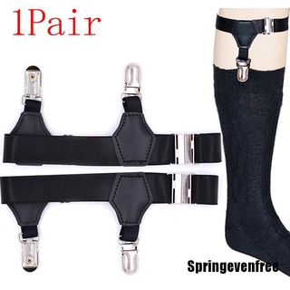Spring 2pcs Sock Suspenders Garter Belt Adjustable Elastic Garter Leg Braces Clip Brilliant