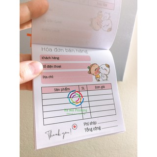 [ Hàng Sẵn ] Sỉ - Lẻ hóa đơn bán hàng mini cute