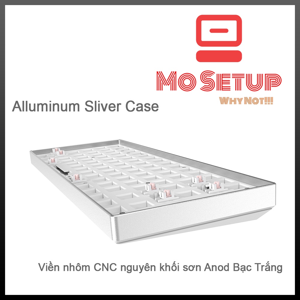 KIT Bàn phím cơ Case Aluminum GK84- TESTER84 DIY - Layout 84 chưa bao gồm Switch và Keycap ko