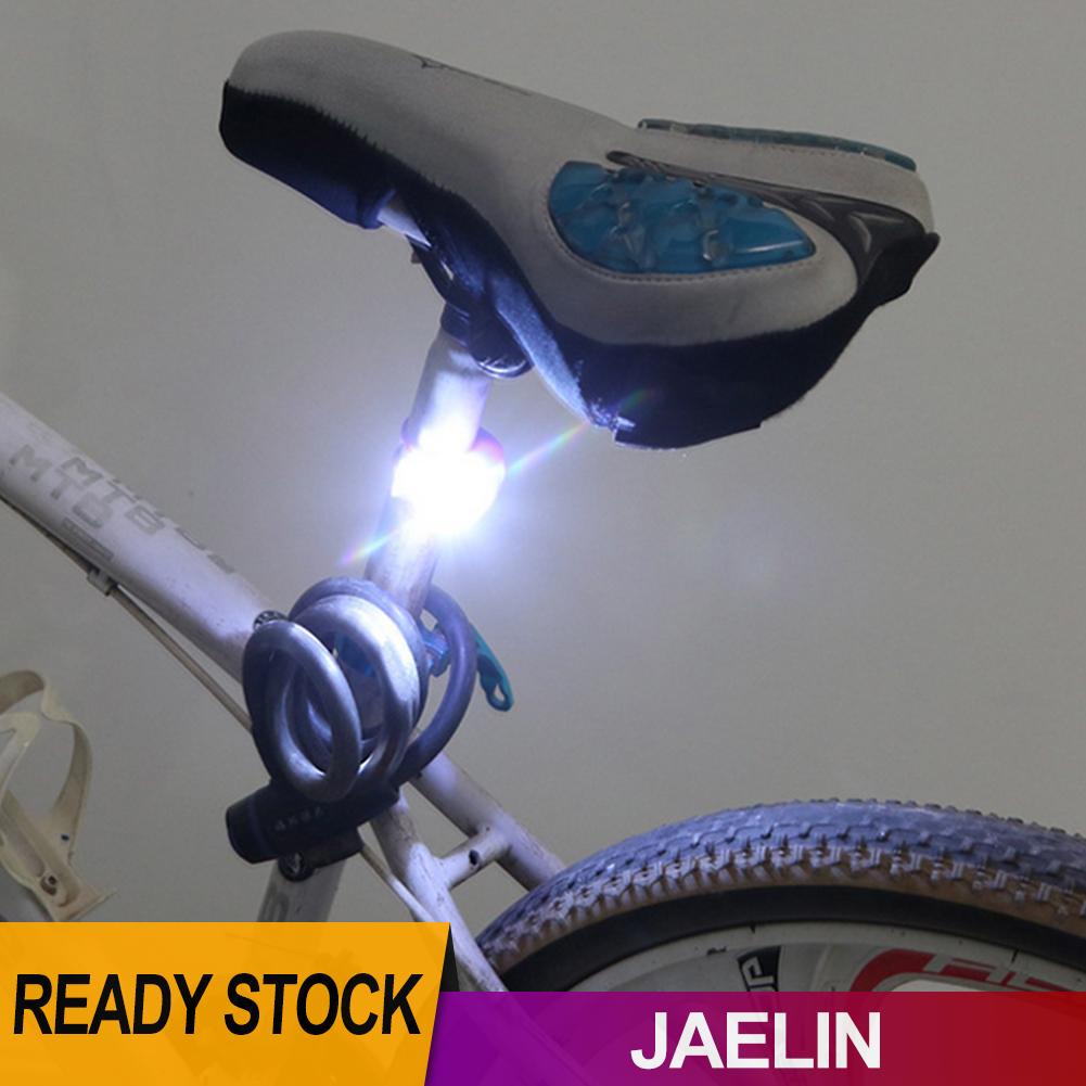 Set 2 đèn LED cảnh báo an toàn chống thấm nước gắn phía trước và sau xe đạp