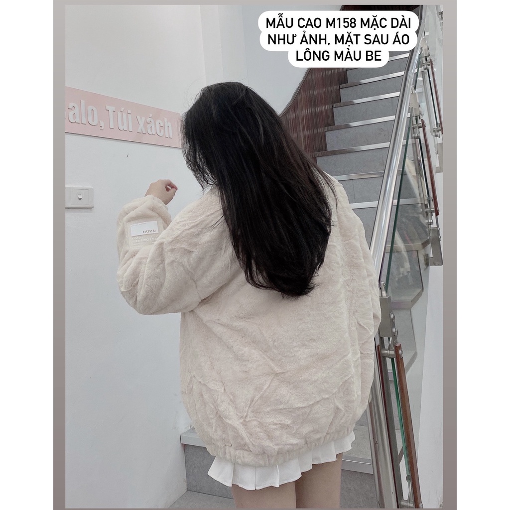 2101135 Áo khoác lông Goodboy - áo khoác lông nữ ulzzang freesize dày, ấm | BigBuy360 - bigbuy360.vn
