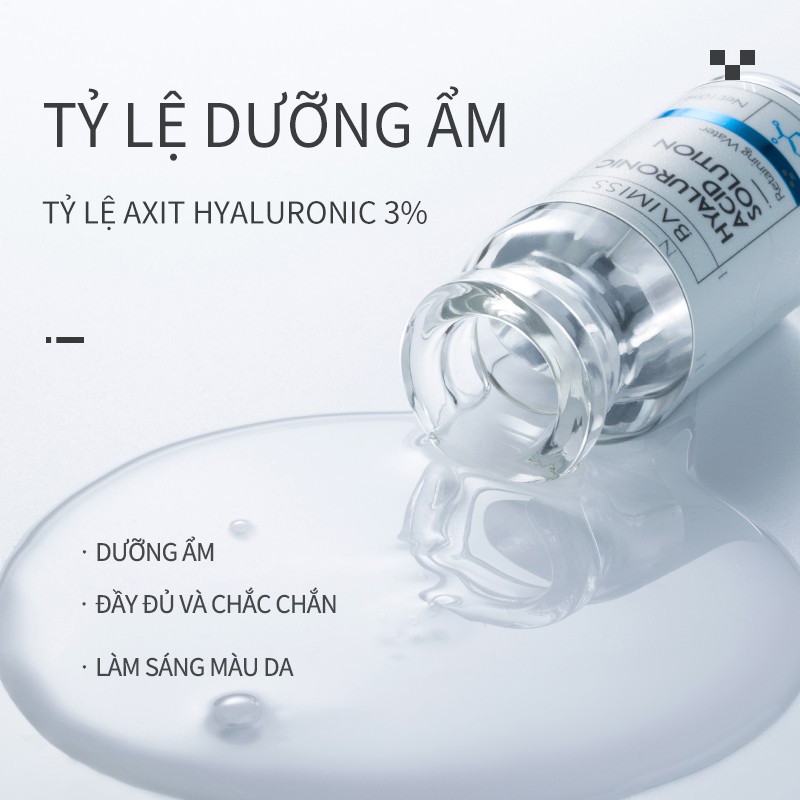 Dung Dịch Tinh Chất Gốc Axit Hyaluronic BAIMISS 10ML Dưỡng Ẩm Làm Sáng Da Mặt