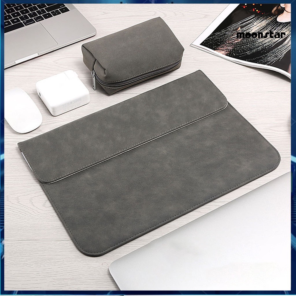 MO Portable Waterproof Faux Leather Notebook Laptop Liner Sleeve Bag Cover for Macbook Air/Pro 13 Inch