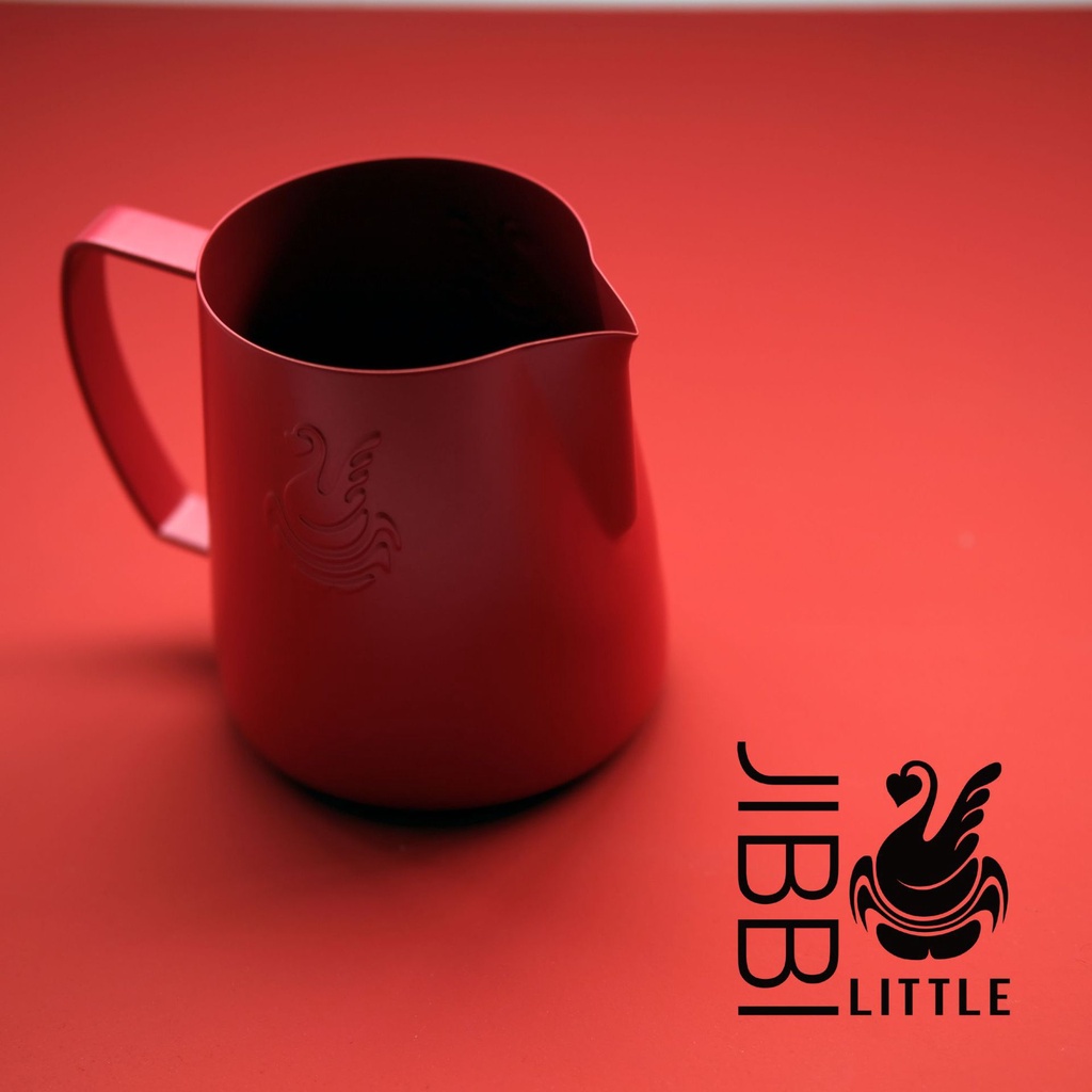 Ca Đánh Sữa JIBBI Swan Coffee Frothing Pitcher Jug Hồng dày 400ML / 600ML