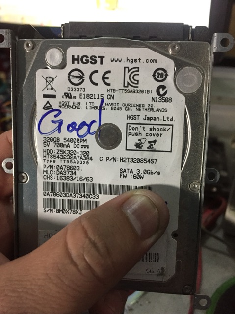 Ổ cứng latop HGST 320G mỏng | BigBuy360 - bigbuy360.vn