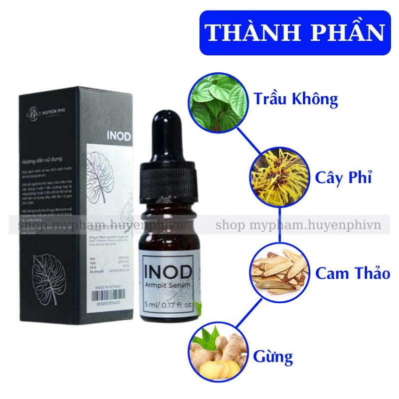 Serum hôi nách Huyền Phi, serum INOD khử mùi hôi nách hôi chân