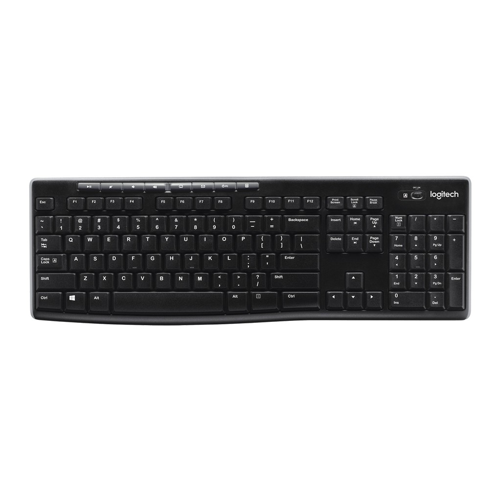 Bàn Phím Không Dây Logitech K270 Với Đầu Thu Unifying - Hàng chính hãng