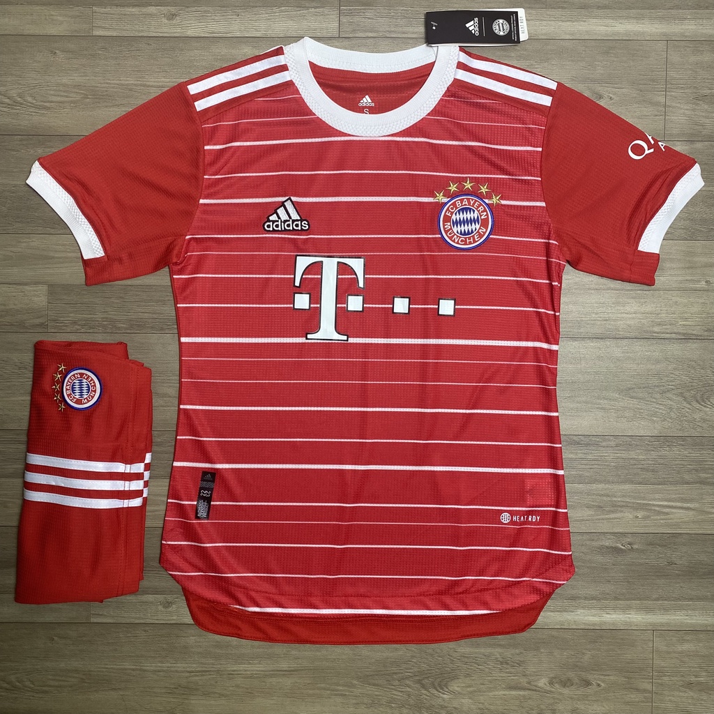 Free Ship - Quần Áo bóng đá CLB Bayern München Đỏ Sân Nhà 2022 - 2023 Hàng Thái Lan