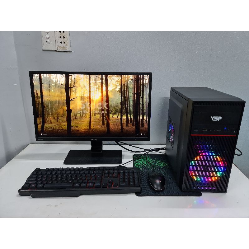 MÁY VĂN PHÒNG GIÁ RẺ GH8100, I3 8100,8Gb,SSD120,LCD24IN, PHÍM CHUỘT BOSTON LED