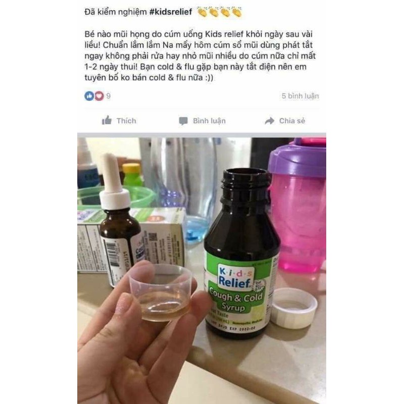 Siro Uống Cough 0 - 9 Cho Bé