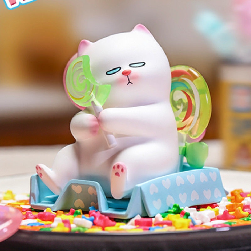 ❤sản phẩm chính thức❤ViViCat Phong cách thực phẩm POPMART Hộp mù Quà tặng Con búp bê Người mẫu Đồ chơi