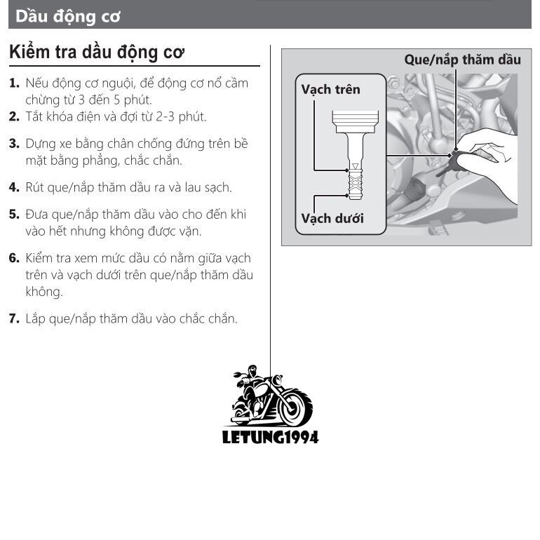 TY THĂM NHỚT WINNER/ THƯỚC THĂM NHỚT WINNER, WINNER X , thước thăm dầu, ti thăm dầu