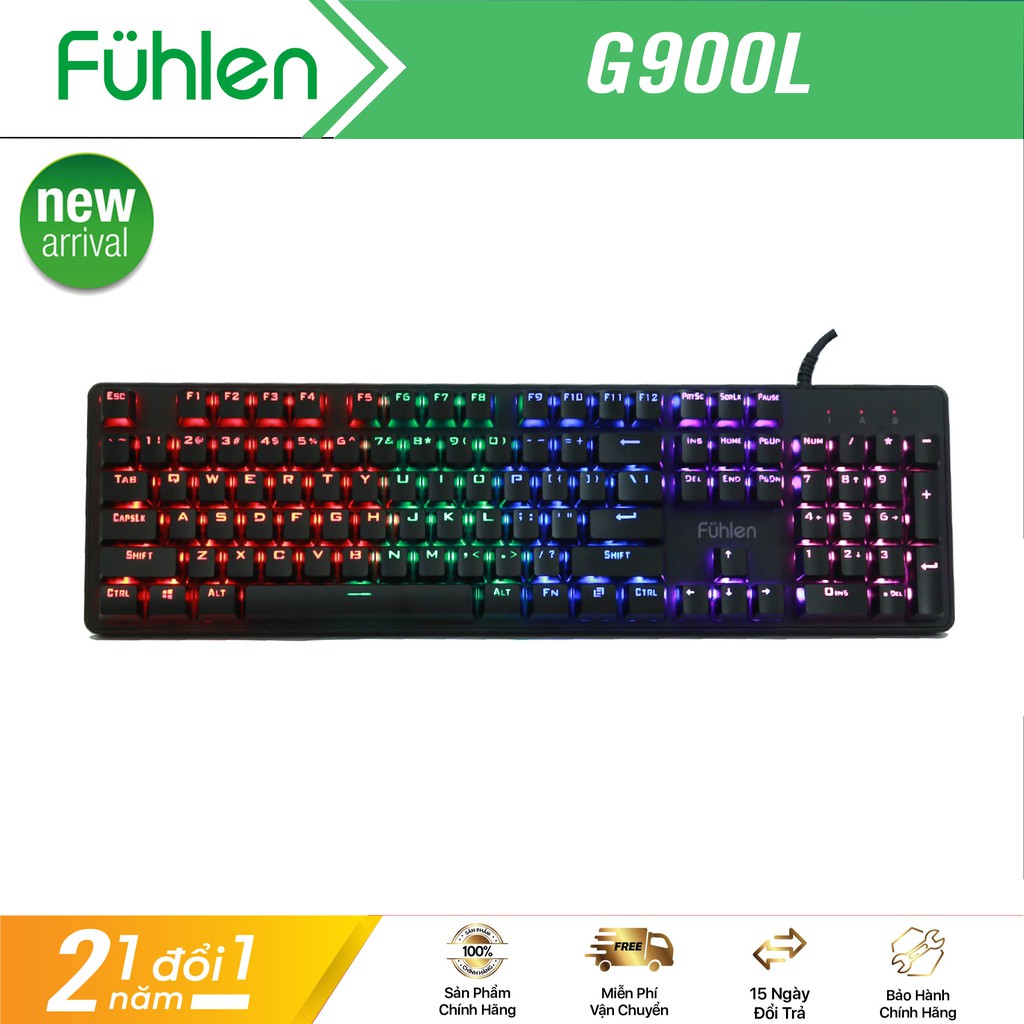 Bàn phím cơ Fuhlen G900L - Hàng chính hãng bảo hành 2 năm