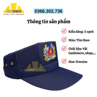 Mũ/nón bảo vệ 3 cạnh + sao đồng (mẫu 2)